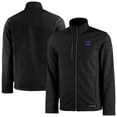 thumbnail image 1 of Men's Cutter & Buck  Black Duke Blue Devils Evoke Eco Softshell Recycled Full-Zip Jacket, 1 of 3