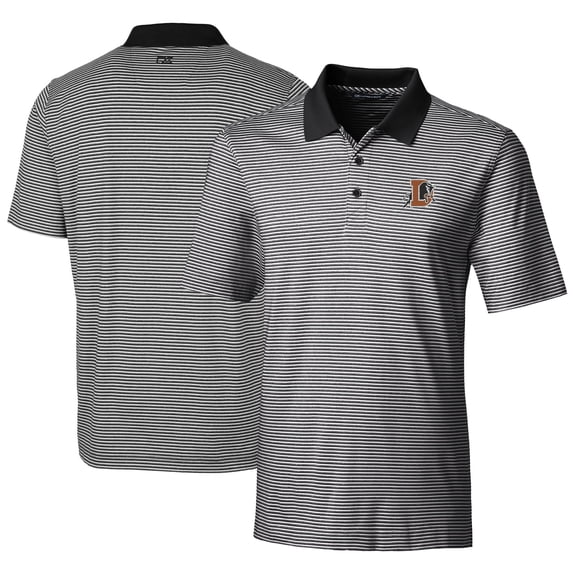 Men's Cutter & Buck Black Durham Bulls Big & Tall Forge Tonal Stripe Stretch Polo
