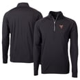 thumbnail image 1 of Men's Cutter & Buck  Black El Paso Chihuahuas Adapt Eco Knit Stretch Recycled Big & Tall Quarter-Zip Pullover Top, 1 of 3