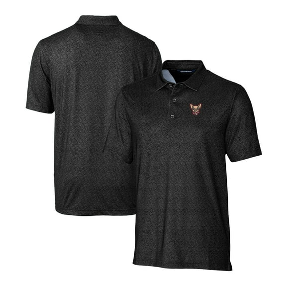 Men's Cutter & Buck Black El Paso Chihuahuas Pike Micro Floral Stretch Polo