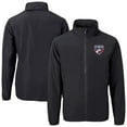 thumbnail image 1 of Men's Cutter & Buck  Black FC Dallas Big & Tall Charter Eco Knit Recycled Full-Zip Hoodie Jacket, 1 of 3