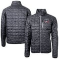 thumbnail image 1 of Men's Cutter & Buck Black FC Dallas Rainier PrimaLoft- Eco Insulated Printed Full-Zip Hoodie Puffer Jacket, 1 of 3