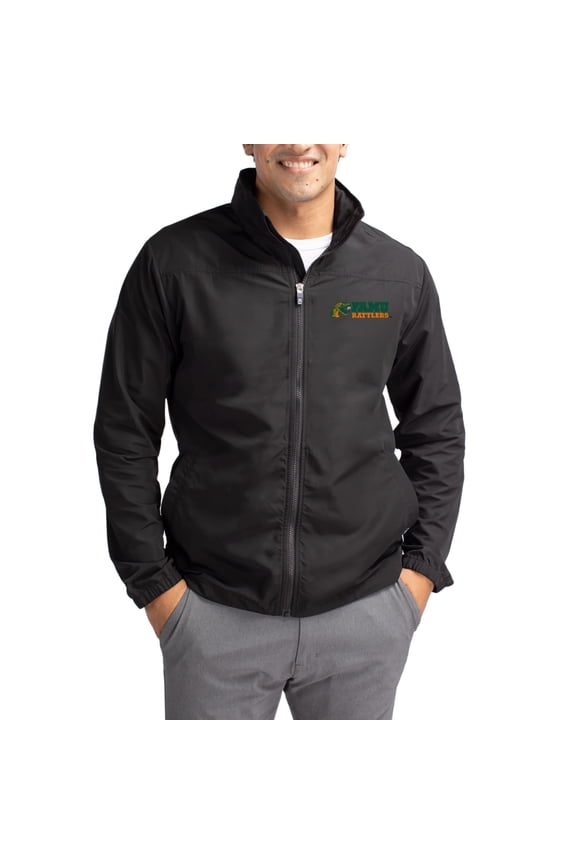 Men's Cutter & Buck Black Florida A&M Rattlers Charter Eco Recycled Full-Zip Jacket