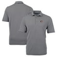 thumbnail image 1 of Men's Cutter & Buck Black Florida State Seminoles Big & Tall Team Logo Virtue Eco Pique Stripe Recycled Polo, 1 of 3