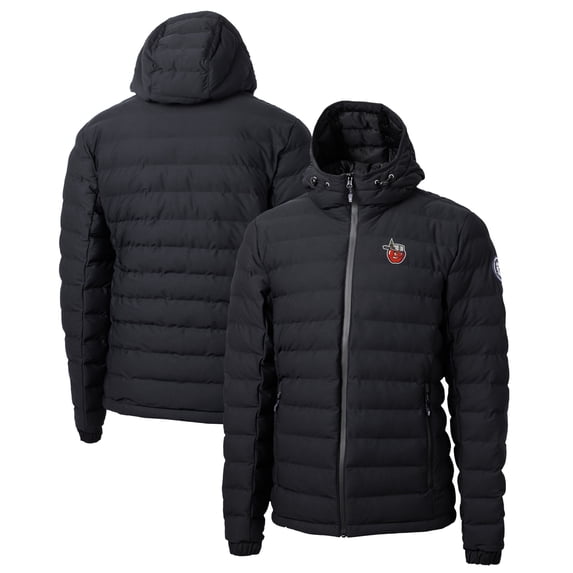 Men's Cutter & Buck Black Fort Wayne TinCaps Mission Ridge Repreve Eco Insulated Full-Zip Puffer Jacket