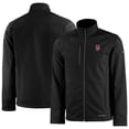 thumbnail image 1 of Men's Cutter & Buck  Black Fresno Grizzlies Evoke Eco Softshell Recycled Full-Zip Jacket, 1 of 3