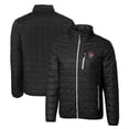 thumbnail image 1 of Men's Cutter & Buck Black Fresno Grizzlies Rainier PrimaLoft Big & Tall Eco Insulated Full-Zip Puffer Jacket, 1 of 3