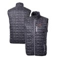 thumbnail image 1 of Men's Cutter & Buck Black Fresno Grizzlies Rainier PrimaLoft Eco Insulated Full-Zip Printed Puffer Vest, 1 of 3