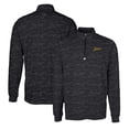 thumbnail image 1 of Men's Cutter & Buck Black George Mason Patriots Vault Traverse Camo Print Stretch Quarter-Zip Pullover Top, 1 of 3