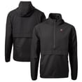 thumbnail image 1 of Men's Cutter & Buck  Black Georgia Bulldogs Alumni Logo Charter Eco Knit Recycled Anorak Half-Zip Jacket, 1 of 3