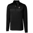 thumbnail image 1 of Men's Cutter & Buck Black Georgia Bulldogs Big & Tall Traverse Stripe Half-Zip Pullover Jacket, 1 of 1