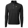 thumbnail image 1 of Men's Cutter & Buck Black Green Bay Packers Adapt Eco Knit Hybrid Recycled Quarter-Zip Raglan Jacket, 1 of 1