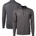thumbnail image 1 of Men's Cutter & Buck Black Green Bay Packers Big & Tall Virtue Eco Pique Micro Stripe Tri-Blend Quarter-Zip Jacket, 1 of 3