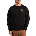 thumbnail image 1 of Men's Cutter & Buck Black Green Bay Packers Helmet Roam Recycled Raglan Pullover Sweatshirt, 1 of 2