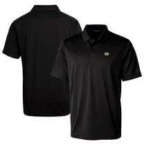 Men's Cutter & Buck Black Green Bay Packers Prospect Textured Stretch Big & Tall Polo