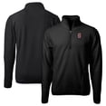 thumbnail image 1 of Men's Cutter & Buck  Black Greenville Drive Cascade Eco Sherpa Fleece Quarter-Zip Jacket, 1 of 3