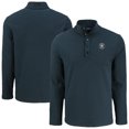thumbnail image 1 of Men's Cutter & Buck Black Houston Astros Hunts Point Eco Textured Fleece Recycled Half-Snap Sweatshirt, 1 of 3