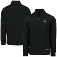 thumbnail image 1 of Men's-Cutter & Buck  Black Houston Dynamo FC Roam Eco Recycled Quarter-Zip Pullover Top, 1 of 3