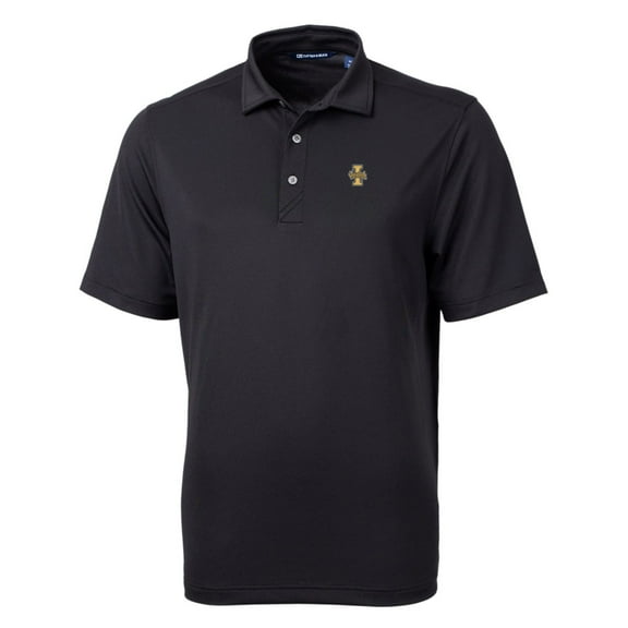 Men's Cutter & Buck Black Idaho Vandals Big & Tall Virtue Eco Pique Recycled Polo