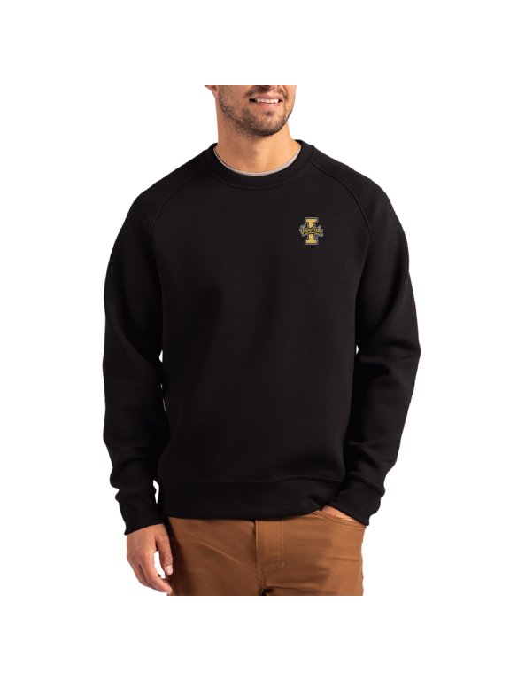 Men's Cutter & Buck Black Idaho Vandals Roam Recycled Pullover