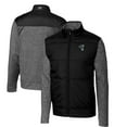thumbnail image 1 of Men's Cutter & Buck Black Indianapolis Colts Throwback Logo Big & Tall Stealth Hybrid Quilted Full-Zip Windbreaker, 1 of 3