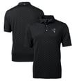 thumbnail image 1 of Men's Cutter & Buck Black Indianapolis Colts Throwback Logo Virtue Eco Pique Tile Recycled Polo, 1 of 3