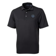 Men's Cutter & Buck Black Indianapolis Colts Virtue Eco Pique Recycled Polo