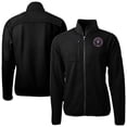 thumbnail image 1 of Men's-Cutter & Buck  Black Inter Miami CF Cascade Eco Fleece Full Zip Jacket, 1 of 3