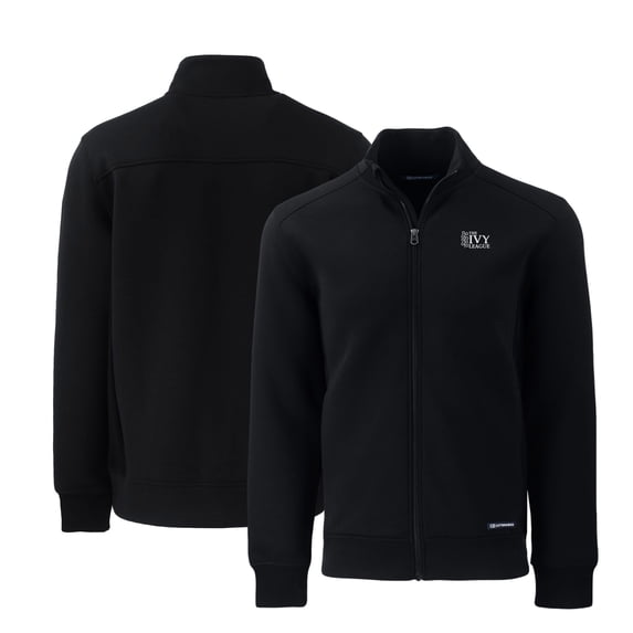 Men's Cutter & Buck Black Ivy League Big & Tall Roam Eco Recycled Full-Zip Jacket