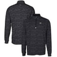 thumbnail image 1 of Men's Cutter & Buck Black Jackson State Tigers Big & Tall Traverse Camo Print Stretch Quarter-Zip Pullover Top, 1 of 3