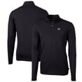 thumbnail image 1 of Men's Cutter & Buck Black Jackson State Tigers Big & Tall Virtue Eco Pique Recycled Quarter-Zip Pullover Top, 1 of 3