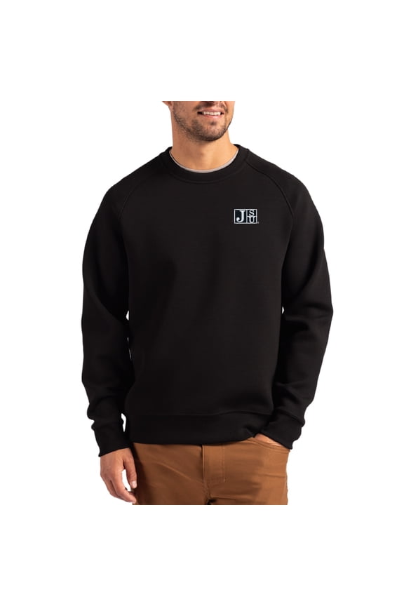 Men's Cutter & Buck Black Jackson State Tigers Roam Recycled Pullover