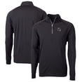 thumbnail image 1 of Men's Cutter & Buck  Black Jacksonville Jaguars Helmet Adapt Eco Knit Stretch Recycled Quarter-Zip Pullover Top, 1 of 3