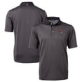 thumbnail image 1 of Men's Cutter & Buck Black Kansas City Chiefs Big & Tall Virtue Eco Pique Micro Stripe DryTec Tri-Blend Recycled Polo, 1 of 3