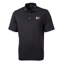 Men's Cutter & Buck Black Kansas City Chiefs Big & Tall Virtue Eco Pique Recycled Polo