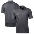 thumbnail image 1 of Men's Cutter & Buck  Black Kansas Jayhawks Alumni Logo Pike Banner Print Stretch Polo, 1 of 3