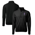 thumbnail image 1 of Men's Cutter & Buck Black Kansas State Wildcats Big & Tall Cascade Eco Sherpa Fleece Quarter-Zip Jacket, 1 of 3