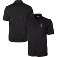 thumbnail image 1 of Men's Cutter & Buck  Black Kansas State Wildcats Vault Advantage Tri-Blend Space Dye Polo, 1 of 3