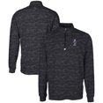 thumbnail image 1 of Men's Cutter & Buck  Black Kansas State Wildcats Vault DryTec Traverse Camo Print Stretch Quarter-Zip Jacket, 1 of 3