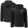 thumbnail image 1 of Men's Cutter & Buck  Black LA Galaxy Evoke Hybrid Eco Softshell Recycled Full-Zip Jacket, 1 of 3