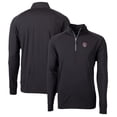 thumbnail image 1 of Men's Cutter & Buck Black LSU Tigers Adapt Eco Knit Stretch Recycled Quarter-Zip Pullover Top, 1 of 3