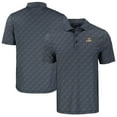 thumbnail image 1 of Men's Cutter & Buck Black LSU Tigers Pike Eco Pebble Print Stretch Recycled Polo, 1 of 3