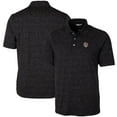 thumbnail image 1 of Men's Cutter & Buck Black LSU Tigers Vault Advantage Tri-Blend Space Dye Big & Tall Polo, 1 of 3