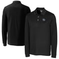 thumbnail image 1 of Men's Cutter & Buck  Black Lehigh Valley IronPigs Advantage Tri-Blend Pique Big & Tall Long Sleeve Polo, 1 of 3