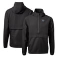 thumbnail image 1 of Men's Cutter & Buck  Black Lehigh Valley IronPigs  Charter Eco Recycled Half-Zip Anorak Jacket, 1 of 3
