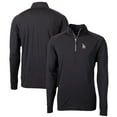 thumbnail image 1 of Men's Cutter & Buck Black Los Angeles Dodgers Big & Tall Adapt Eco Knit Stretch Recycled Quarter-Zip Pullover Top, 1 of 3
