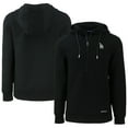 thumbnail image 1 of Men's Cutter & Buck  Black Los Angeles Dodgers Roam Eco Half-Zip Recycled Pullover Hoodie, 1 of 3