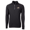 thumbnail image 1 of Men's Cutter & Buck Black Los Angeles Rams Adapt Eco Knit Quarter-Zip Pullover Jacket, 1 of 1