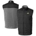 thumbnail image 1 of Men's Cutter & Buck Black Los Angeles Rams Big & Tall Stealth Hybrid Quilted Full-Zip DryTec Windbreaker Vest, 1 of 3