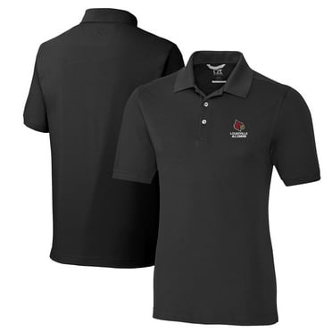 Men's Cutter & Buck  Black Louisville Cardinals Alumni Logo Advantage Tri-Blend Pique Polo